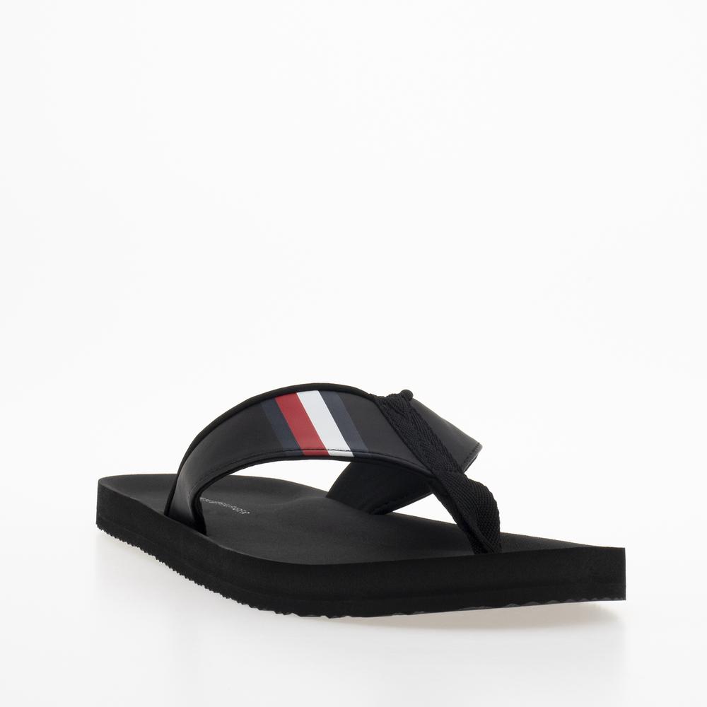 Žabky Tommy Hilfiger Comfortable Padded FM0FM04473-BDS - černé