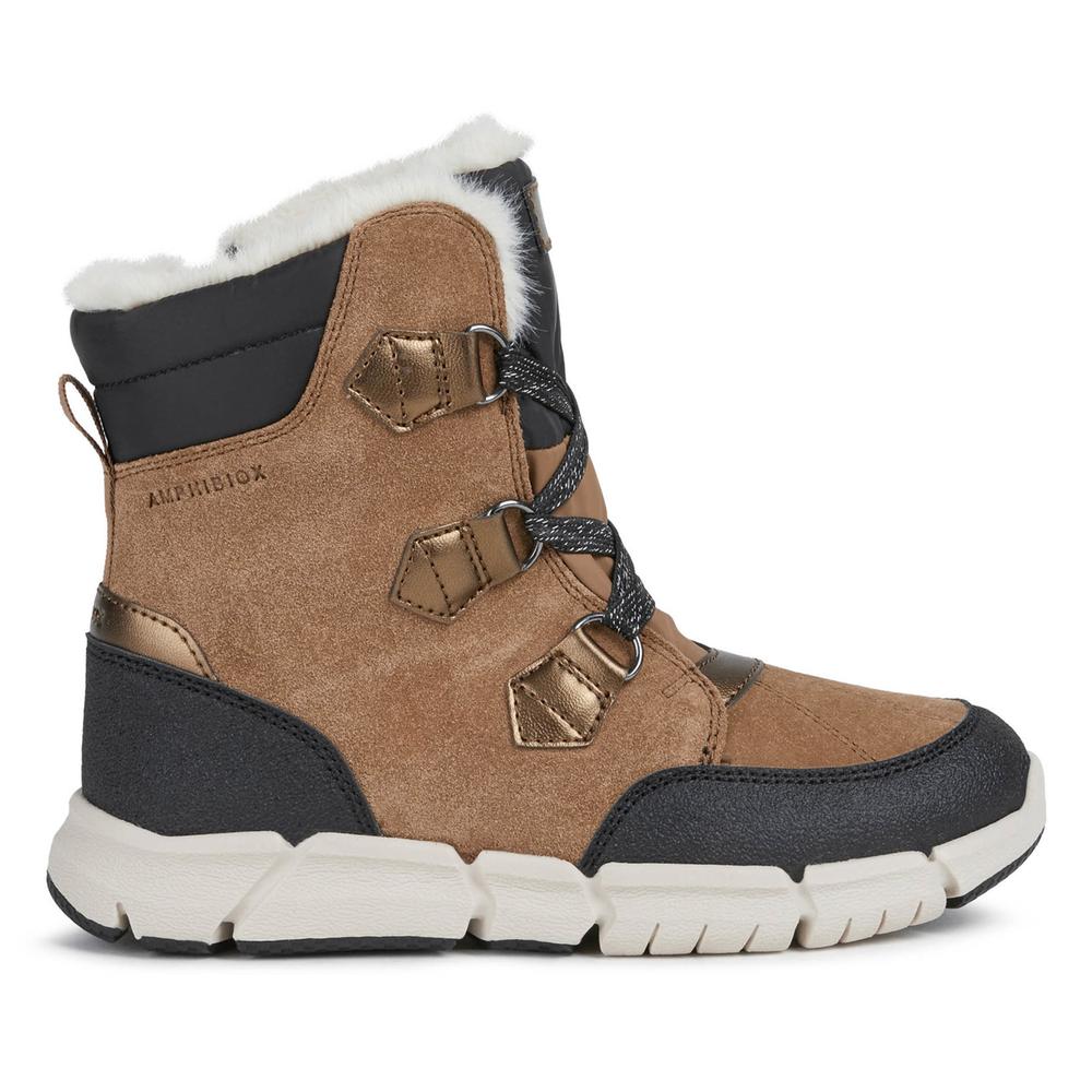 Boty Geox Flexyper ABX Girl J16APA022FUC6175 - hnědé