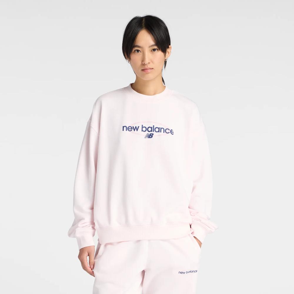 Dámská mikina New Balance WT61S0S9AAA - růžové