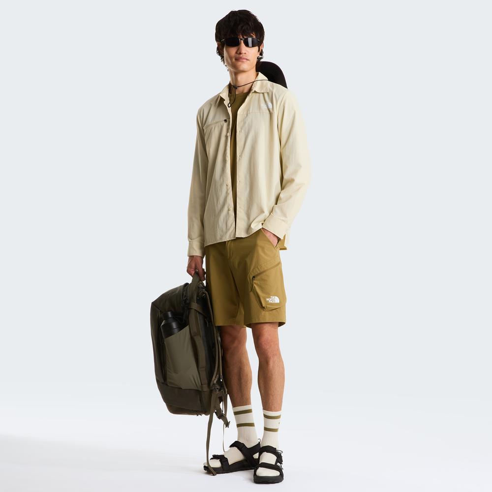 Pánská košile The North Face Packable Long Sleeve Desert 0A8FTRDOM1 - béžové