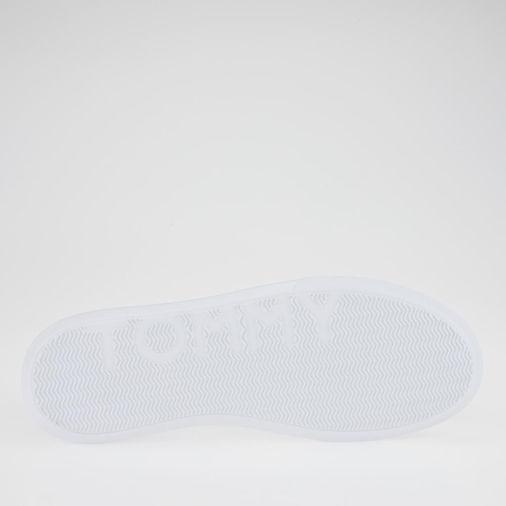 Boty Tommy Hilfiger Corporate Leather Cup Stripes FM0FM04732-YBS - bílé