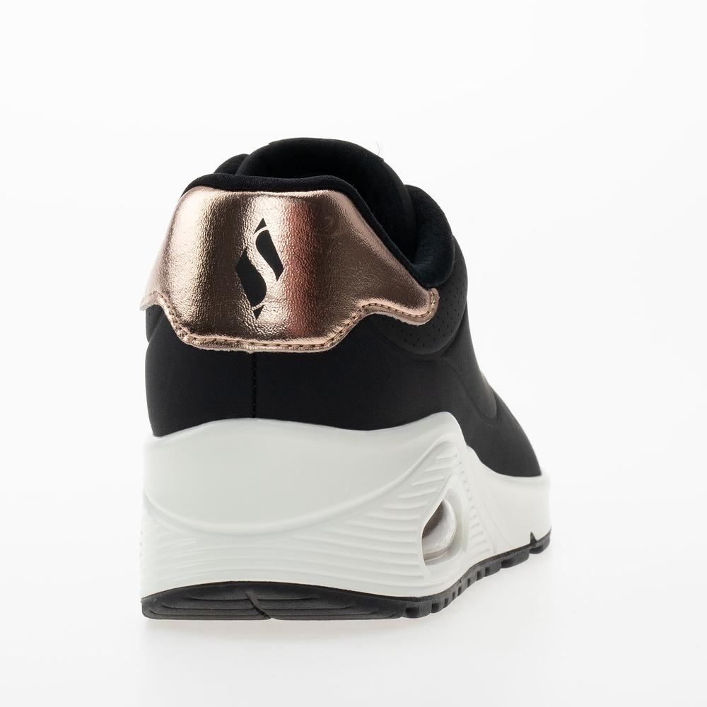 Boty dámské Skechers Uno Shimmer Away 155196BLK - černé