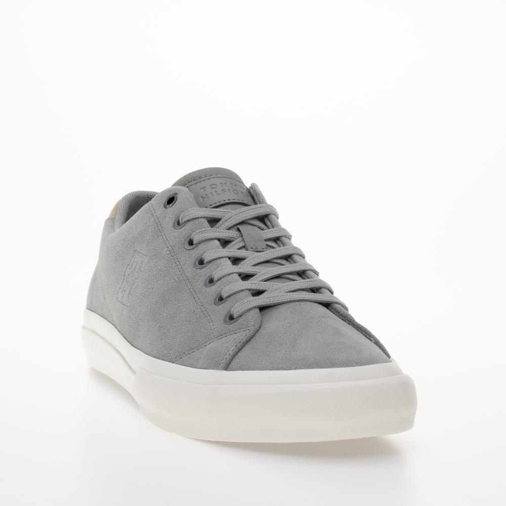 Boty Tommy Hilfiger Hi Vulc Street Low Suede FM0FM04590-PRT - šedivé
