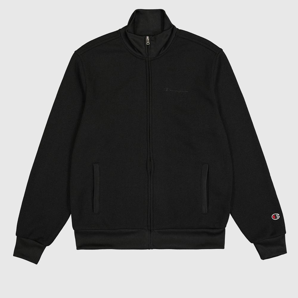 Mikina Champion Tonal C Logo Full Zip Knitted 220284-KK001 - černé