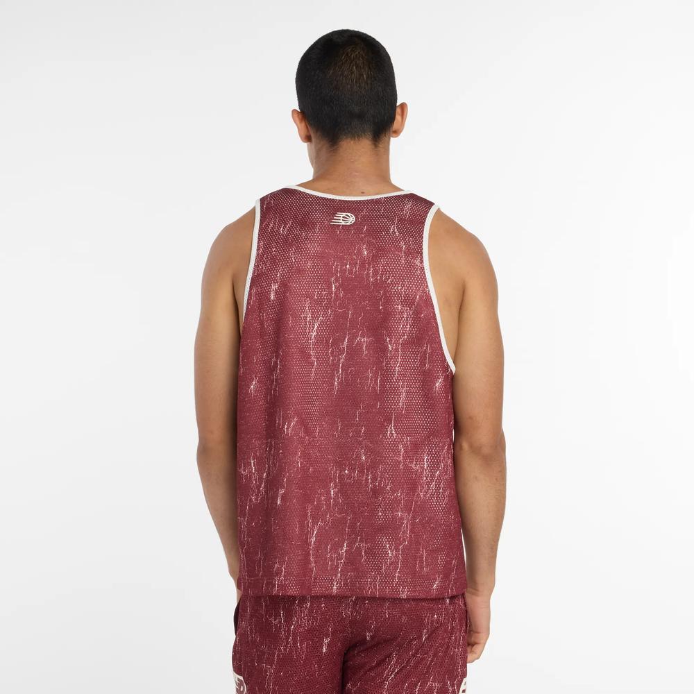 Pánské tričko New Balance MT53609MHB - bordové