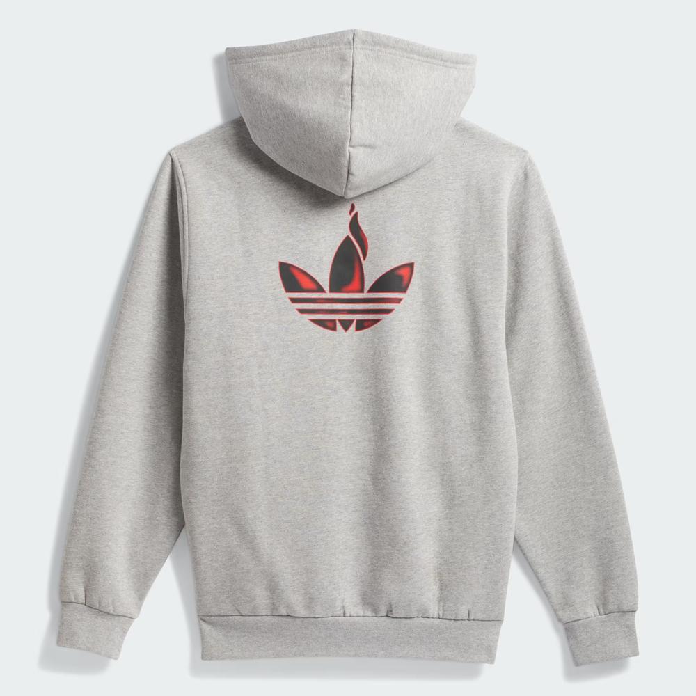 Mikina adidas Originals Trefoil Torch JC8780 - šedivé