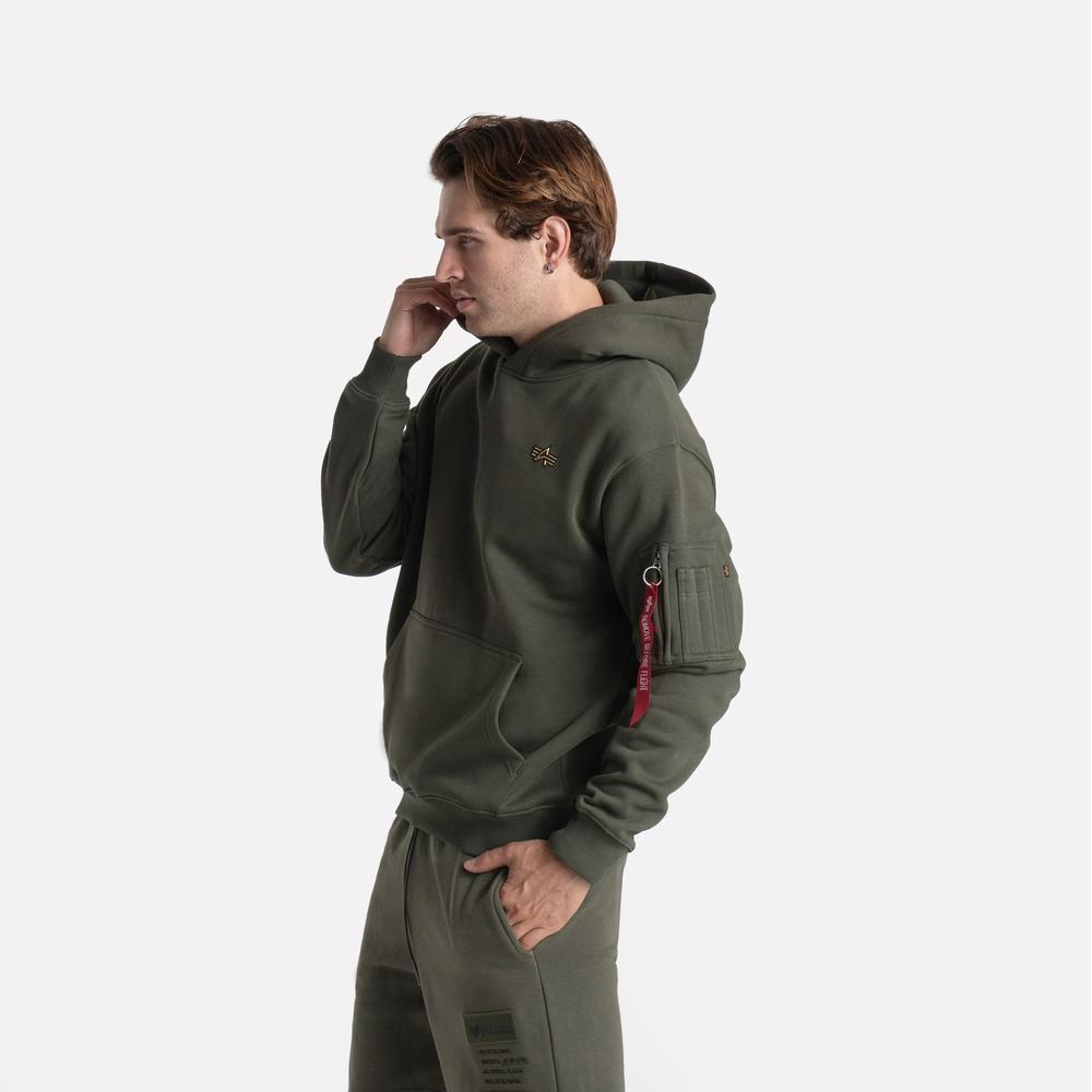 Mikina Alpha Industries 3D Small Logo 148337142 - zelené