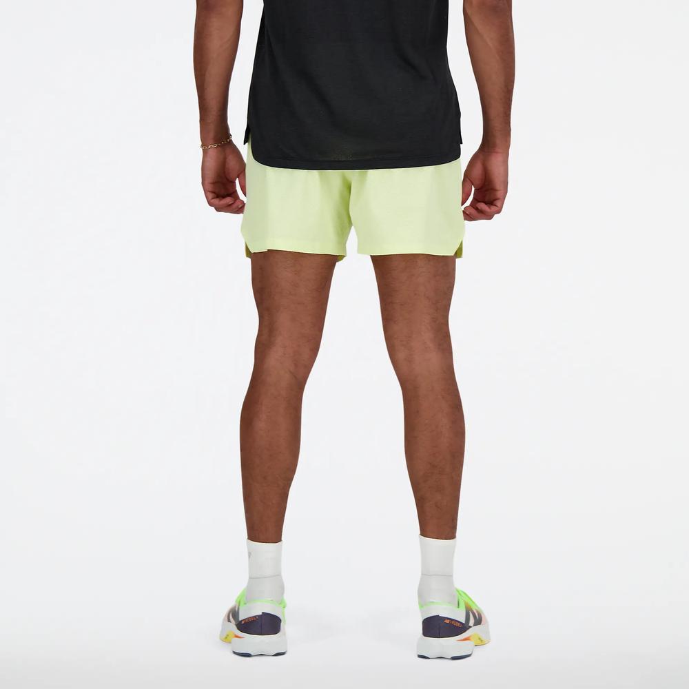 Pánské šortky New Balance MS41286LLT - žluté