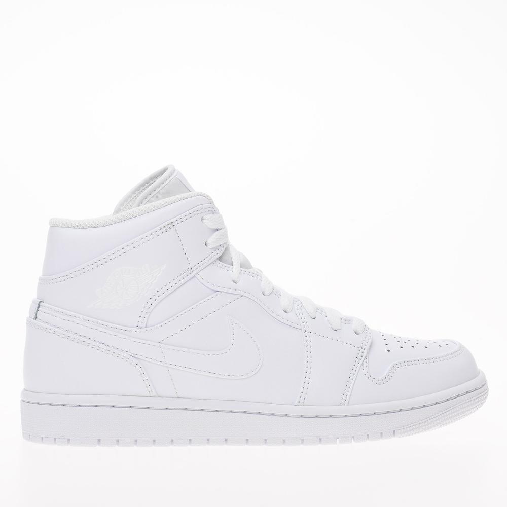 Boty Nike Air Jordan 1 MID 554724-136 - bílé