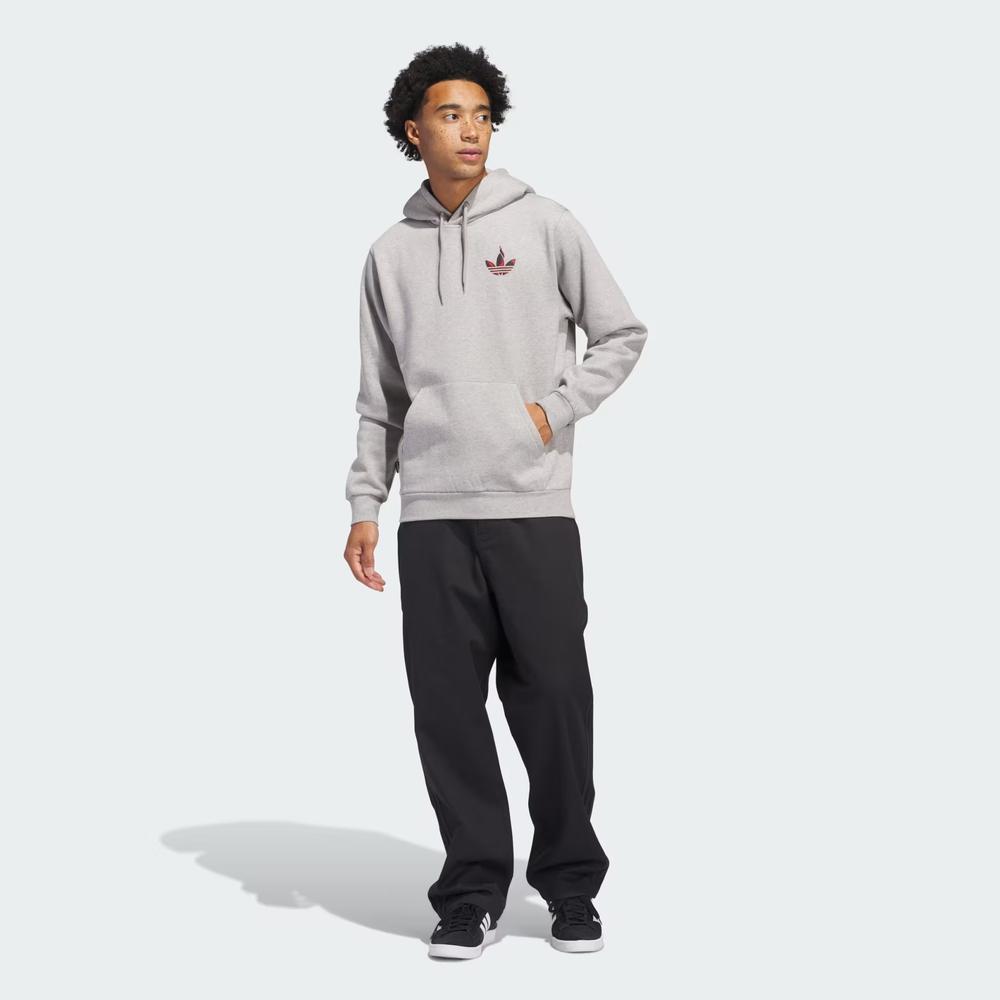 Mikina adidas Originals Trefoil Torch JC8780 - šedivé