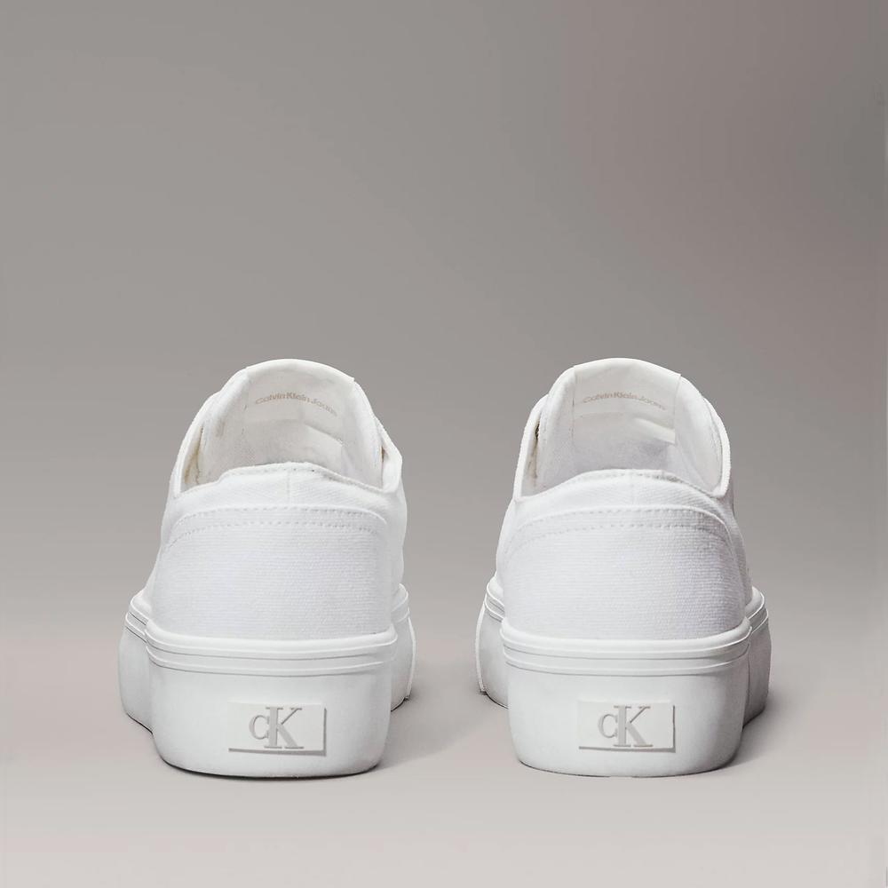 Boty Calvin Klein Vulc Flatform Low CV MG YW0YW01763-01W - bílé