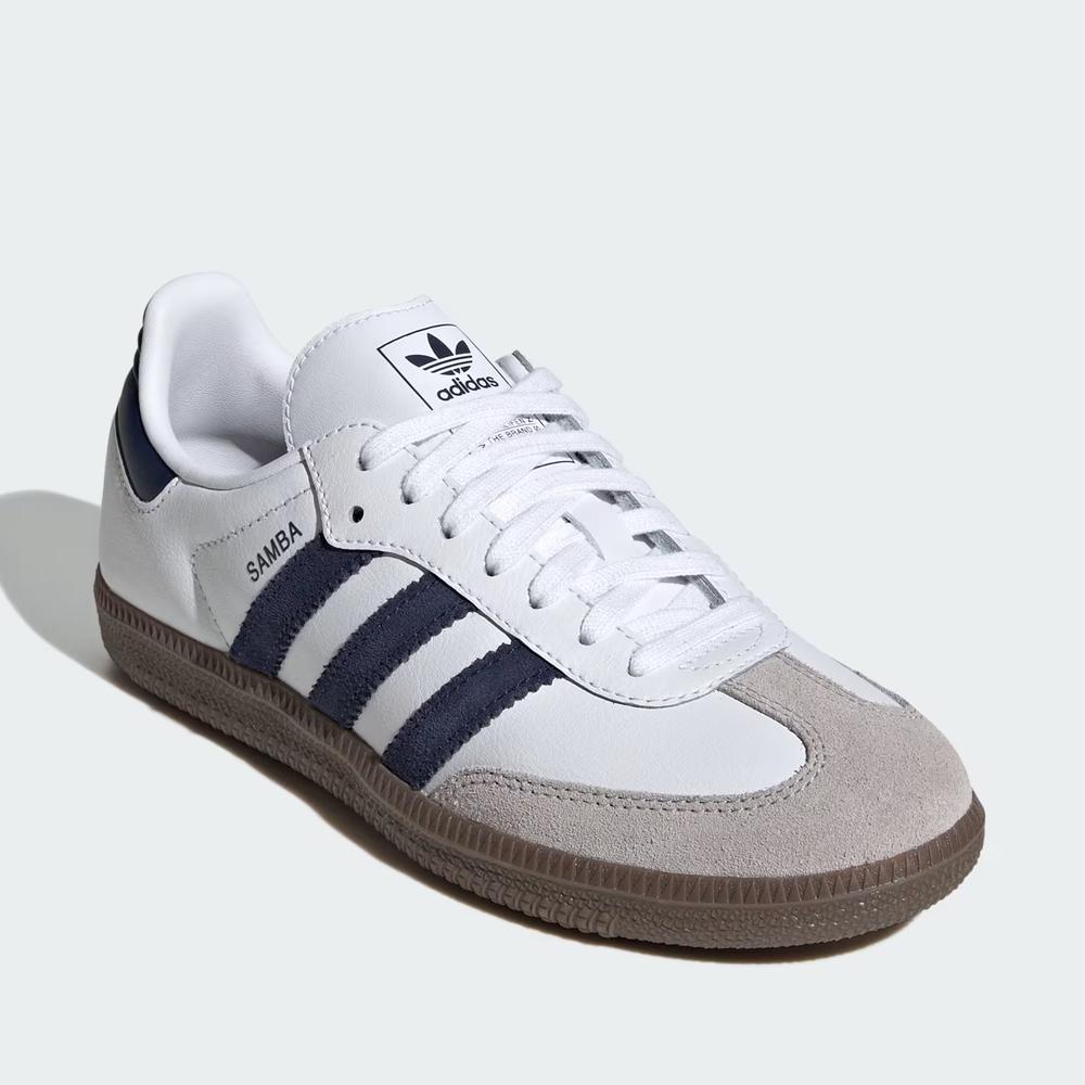 Dětské boty adidas Originals Samba OG J KK3557 - bílé