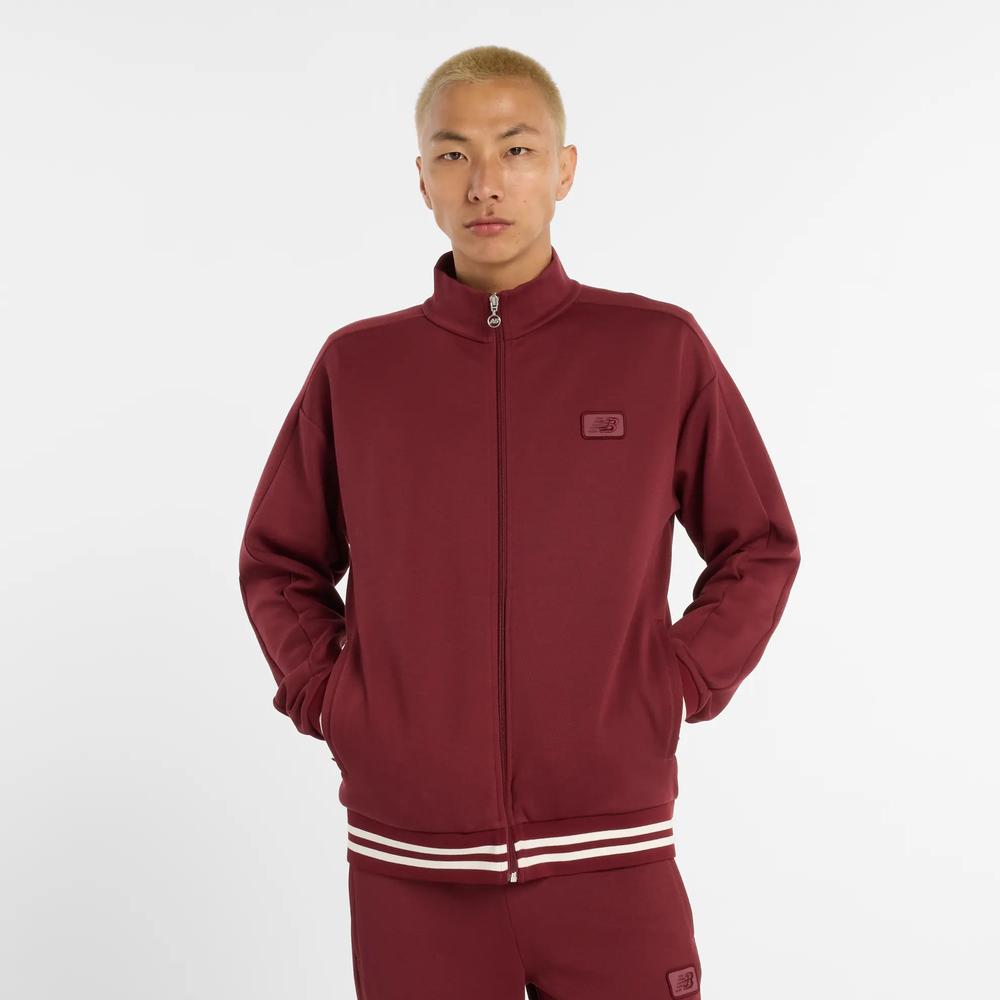 Pánské mikina New Balance MJ53502MHB - bordové