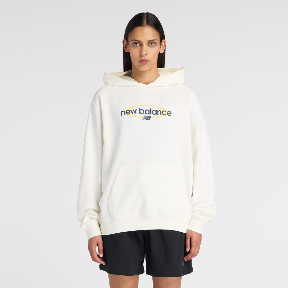 Dámská mikina New Balance WT61150XSST - bílé