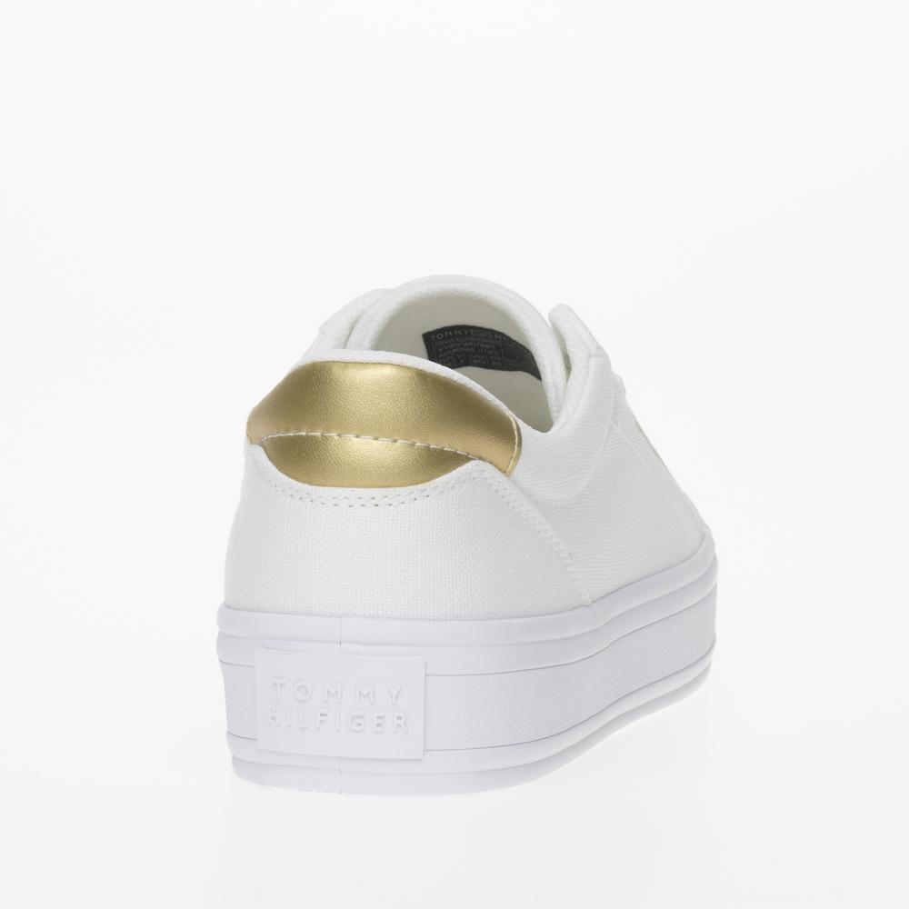 Boty Tommy Hilfiger Essential Vulc Canvas FW0FW07682-YBS - bílé