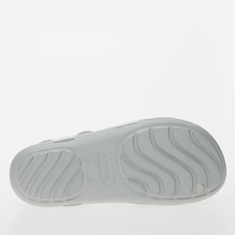 Sandále Crocs Isabella Glitter 209836-0IC - šedivé