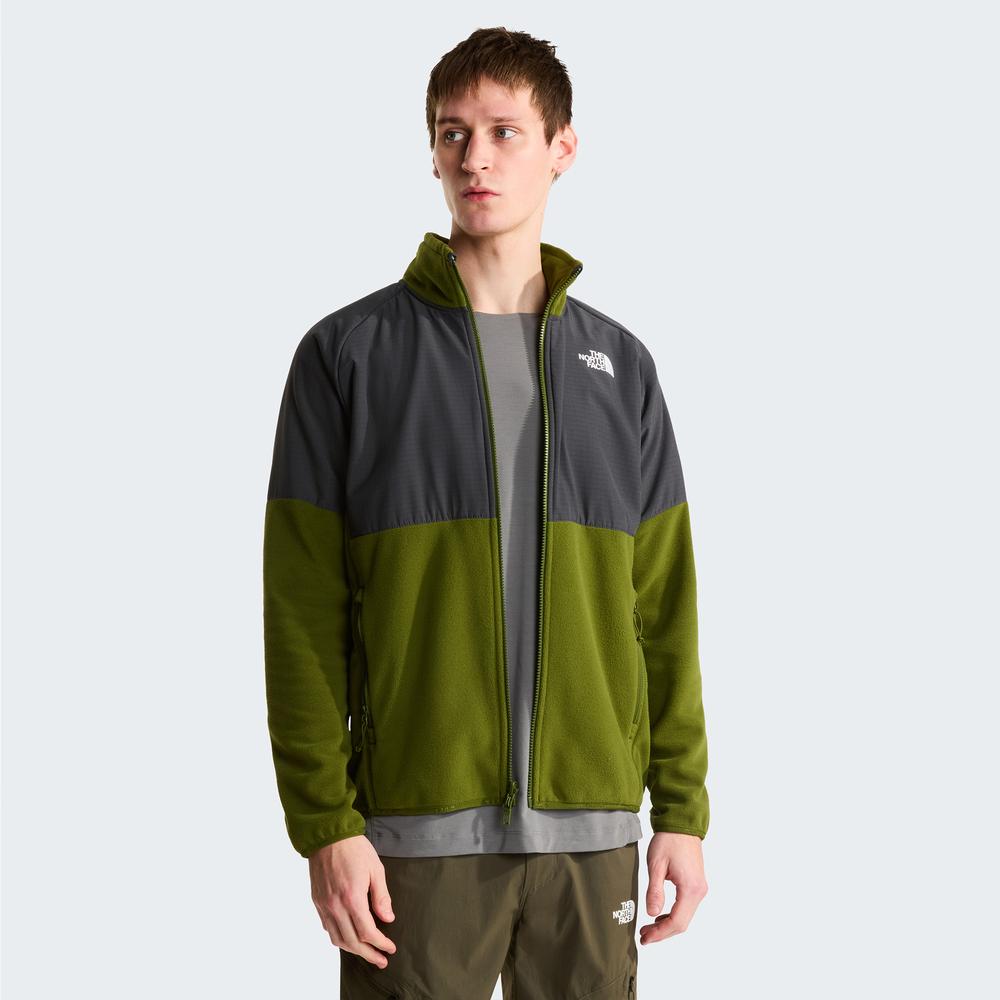 Pánská mikina The North Face 100 Glacier Heavyweight Full-Zip Fleece 0A89JGM6D1 - zelené