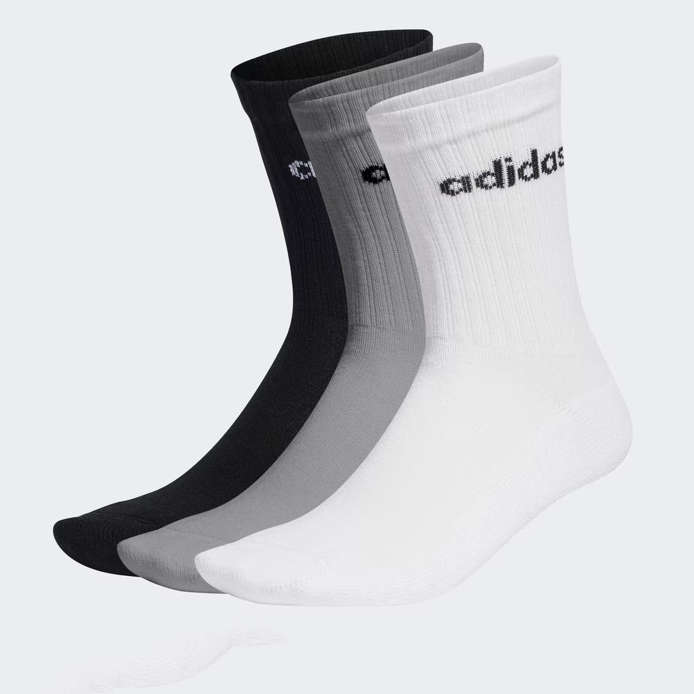 Ponožky adidas Sportswear Linear Crew Cushioned Socks 3 Pairs IC1302 - různobarevné