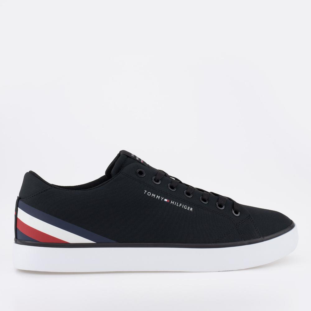 Boty Tommy Hilfiger HI Vulc Core Low Stripes FM0FM04735-BDS - černé