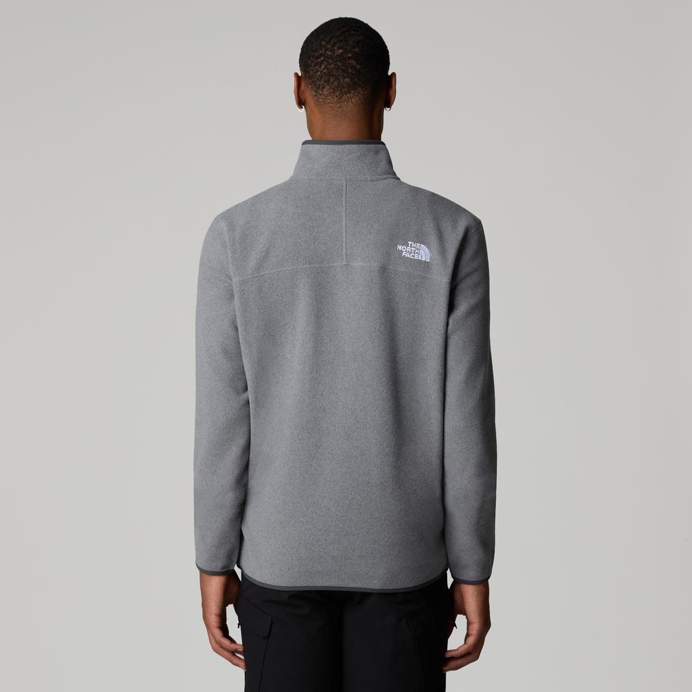 Mikina pánské The North Face 100 Glacier 1/4 Zip Fleece 0A855W4HJ1 - šedivé
