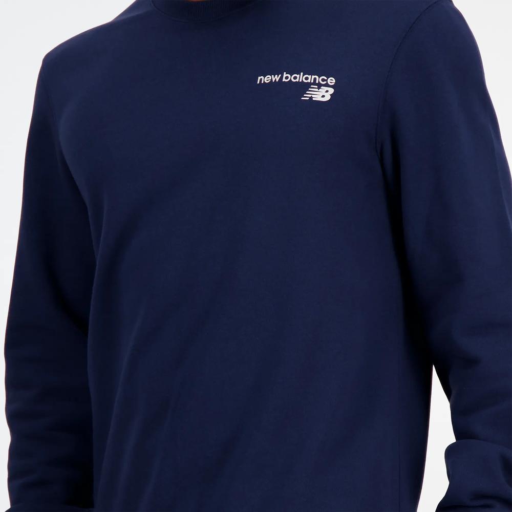 Sportovní mikina New Balance MT03911NNY - tmavě modrě