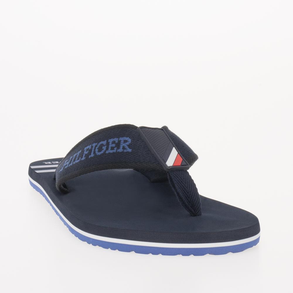 Žabky Tommy Hilfiger Monotype Logo FM0FM05020-DW5 - tmavě modrě