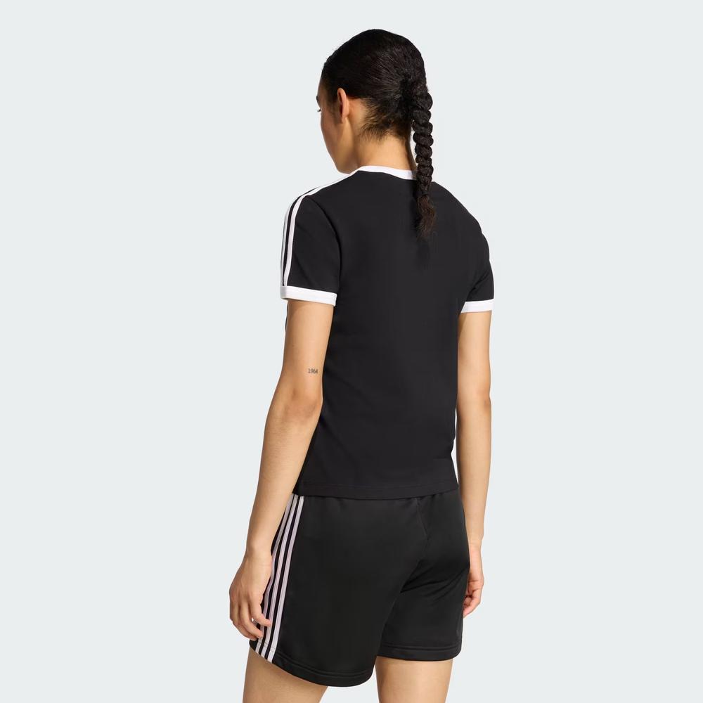 Dámská tričko adidas Originals 3-Stripes Slim KD7980 - černé