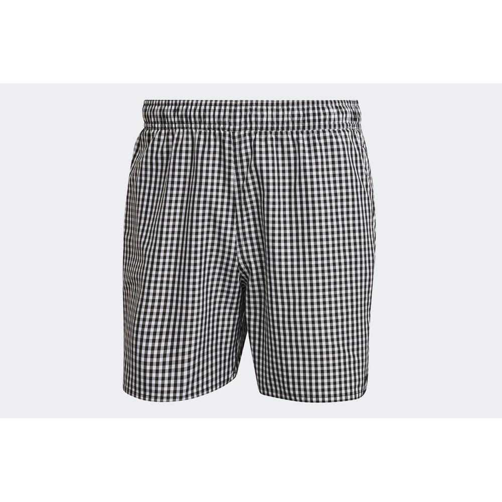Krátké kalhoty adidas Check Swim HA0368 - bílé
