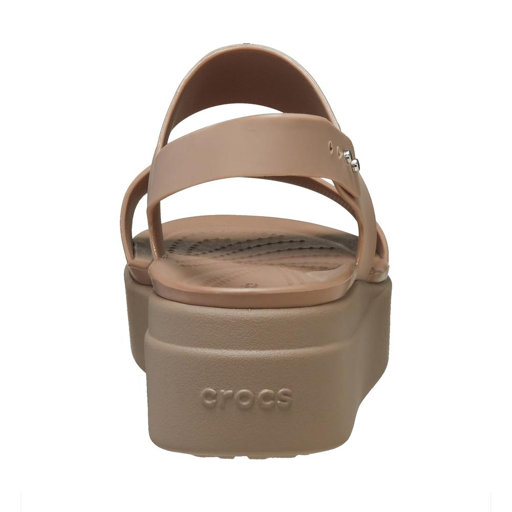 Žabky Crocs Brooklyn Low Wedge 206453-2EL - béžové