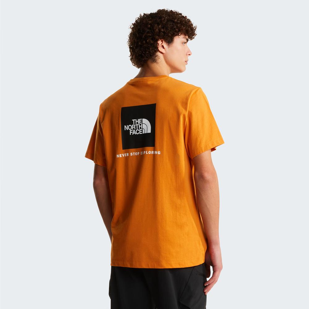 Pánské tričko The North Face Evolution NSE Box 0A8B6KG5I1 - oranžové