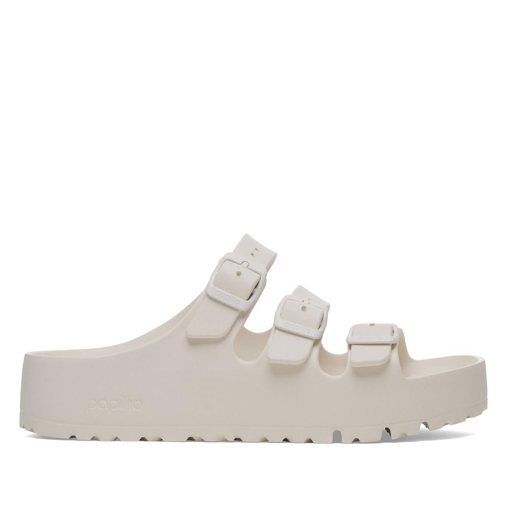 Žabky dámské Birkenstock Florida Flex Platform 1029770 - bílé