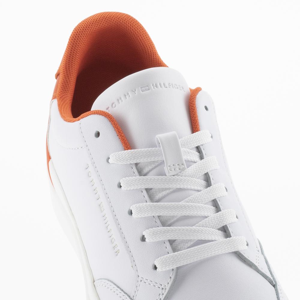 Boty Tommy Hilfiger Feminine Sneaker With Color FW0FW06896-0K9 - bílé