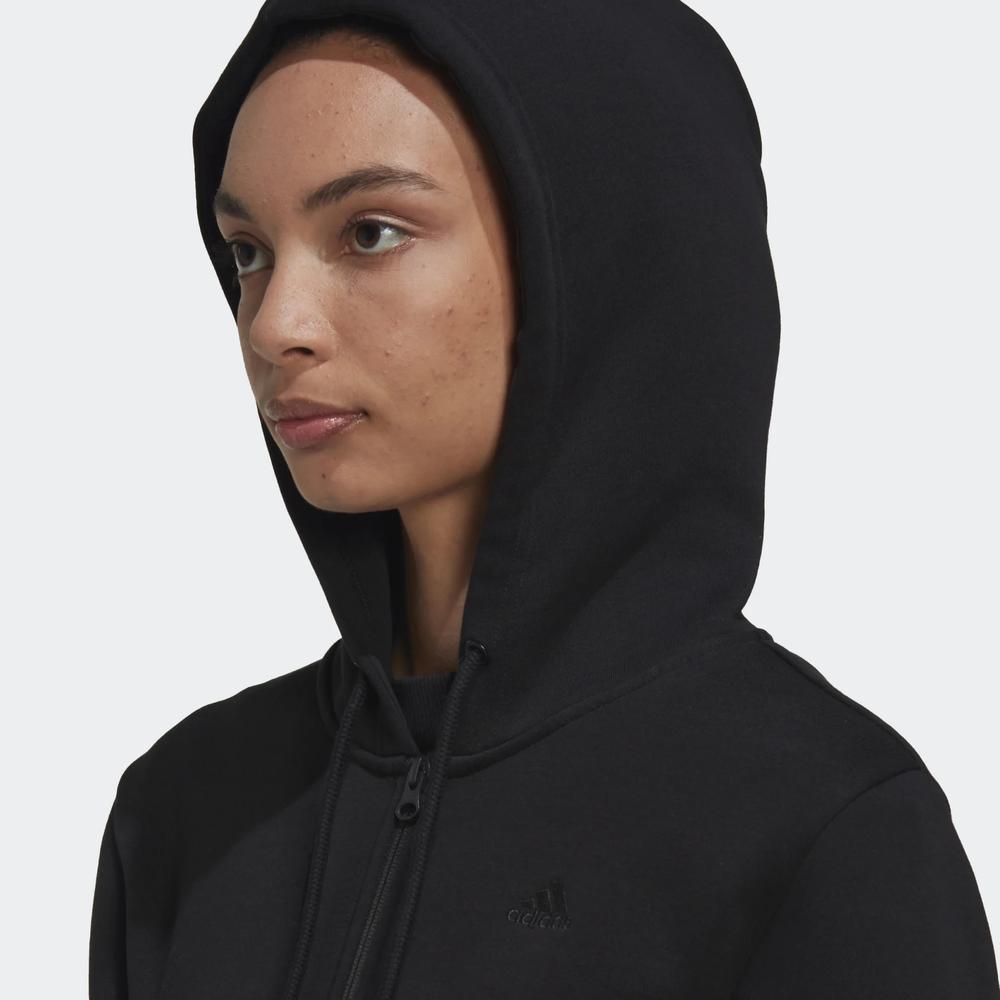 Mikina adidas All SZN Fllece Full-Zip Hoodie HC8848 - černé