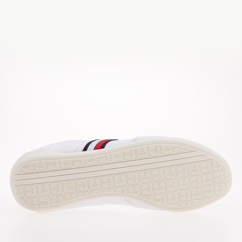 Boty Tommy Hilfiger Classic LO Cupsole Leather FM0FM04277-YBR - bílé