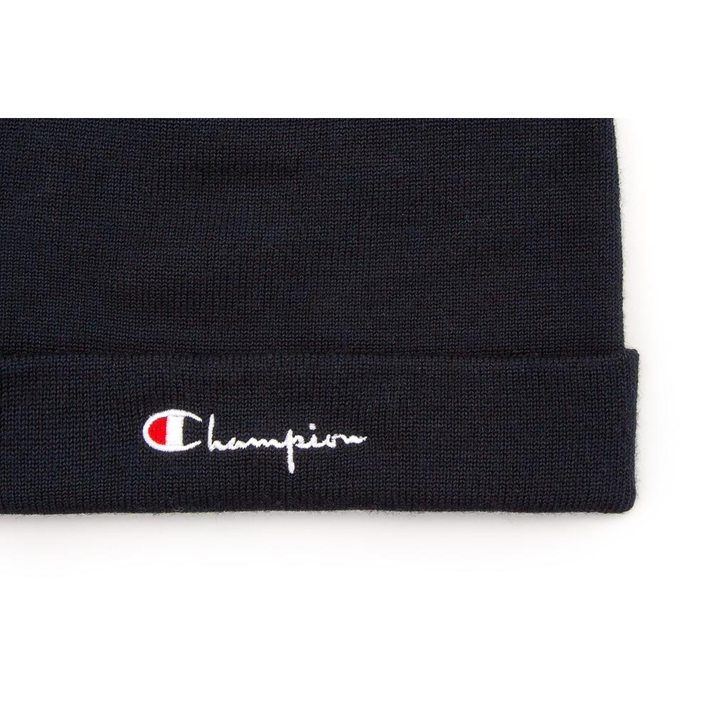 Čepice Champion Wool Blend Stretch Script Logo Beanie Hat 804708-BS501 - tmavě modrě