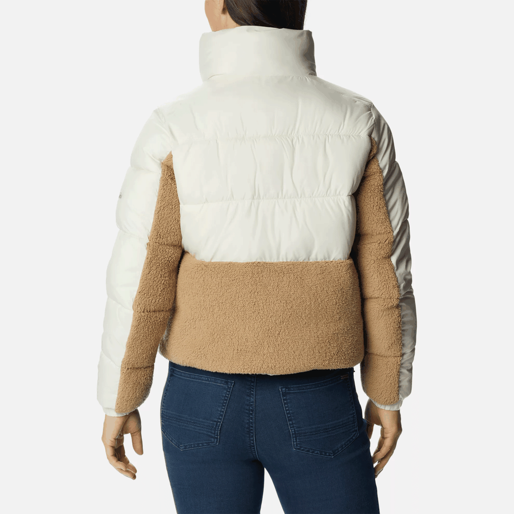 Bunda Columbia Leadbetter Point Sherpa Hybrid Puffer 1955243191 - bílé