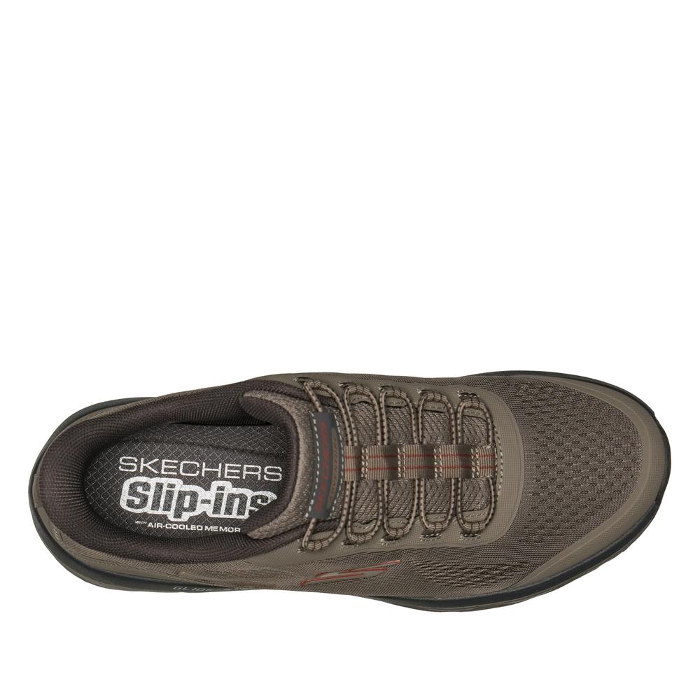 Pánské boty Skechers Slip-ins: Glide-Step Sole - Glover Peak 237812TPE - hnědé