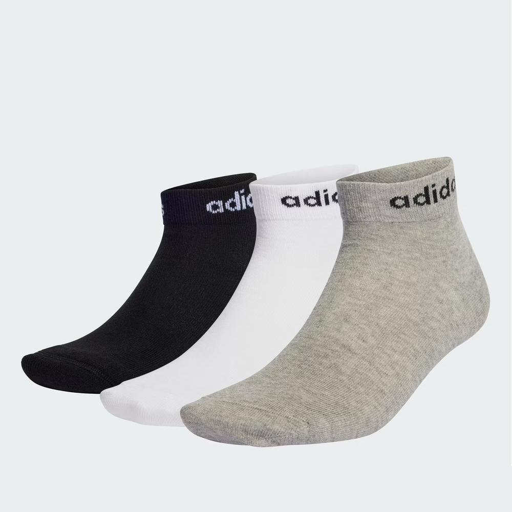 Ponožky adidas Sportswear Think Linear Ankle Socks 3Pairs IC1306 - různobarevné