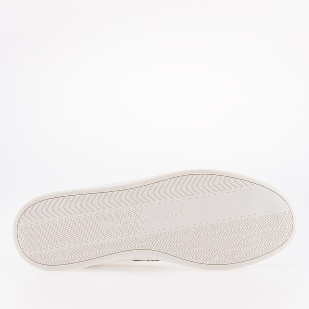 Boty Tommy Hilfiger Elevated Cupsole Leather FM0FM04490-AC0 - bílé