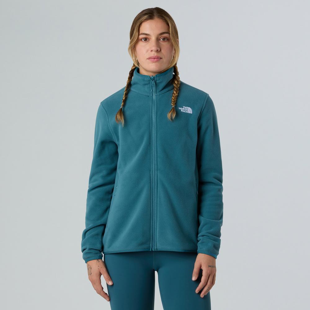 Dámská blúza The North Face 100 Glacier Full-Zip Fleece 0A8D2FBQ51 - modré