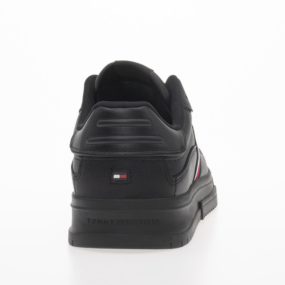 Boty Tommy Hilfiger Supercup Stripes Leather FM0FM04824-0GQ - černé