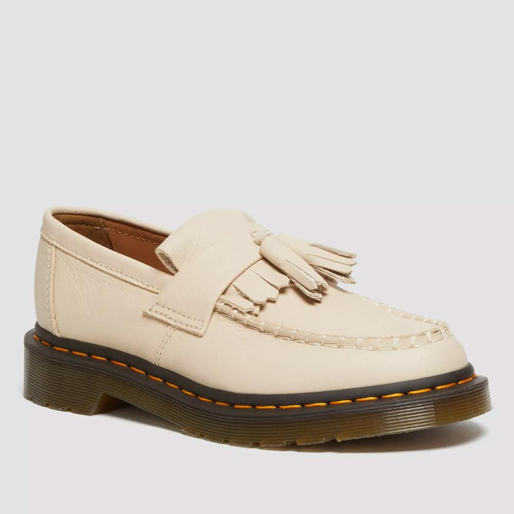 Boty Dr Martens Adrian Virginia Leather Tassel Loafers 22760292 - béžové