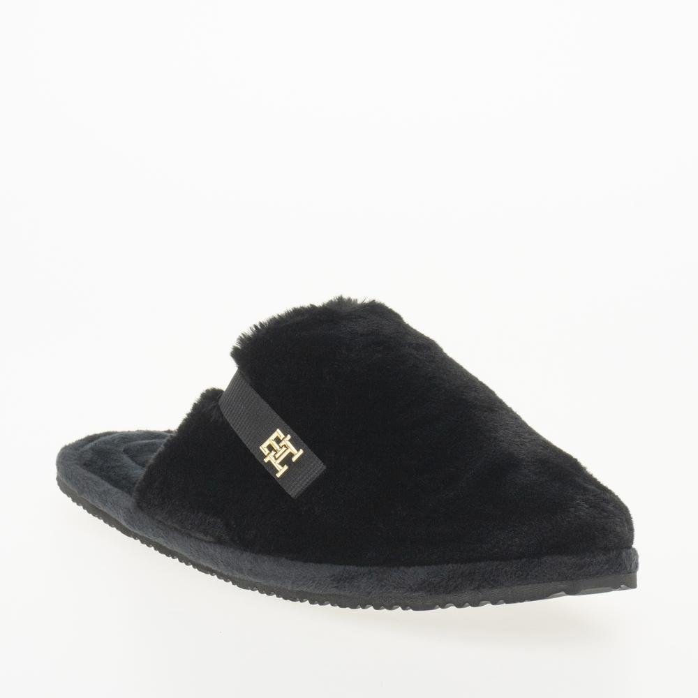 Žabky Tommy Hilfiger Comfort Home Slipper FW0FW08138-BDS - černé