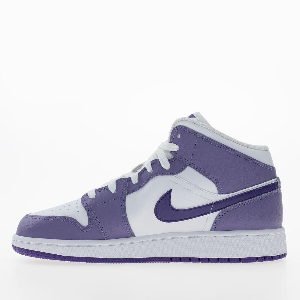 Dětské boty Nike Air Jordan 1 Mid DQ8423-500 - fialové