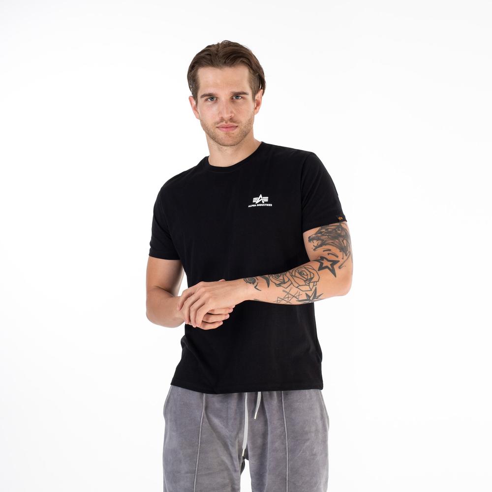 Tričko Alpha Industries Basic T Small Logo 18850503 - černé