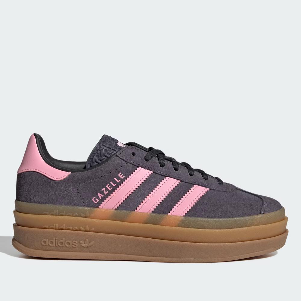Dětské boty adidas Originals Gazelle Bold J IH6459 - šedivé