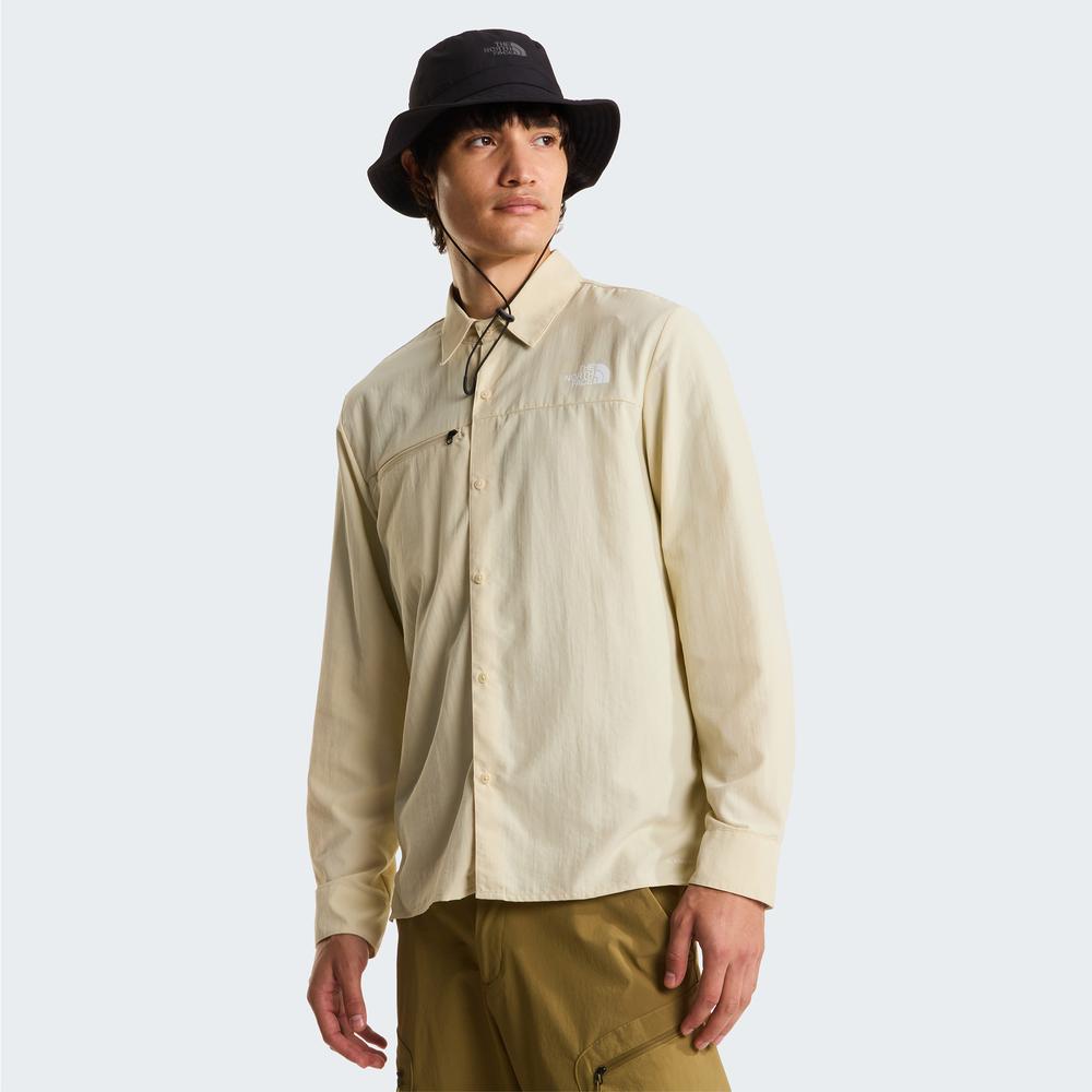 Pánská košile The North Face Packable Long Sleeve Desert 0A8FTRDOM1 - béžové
