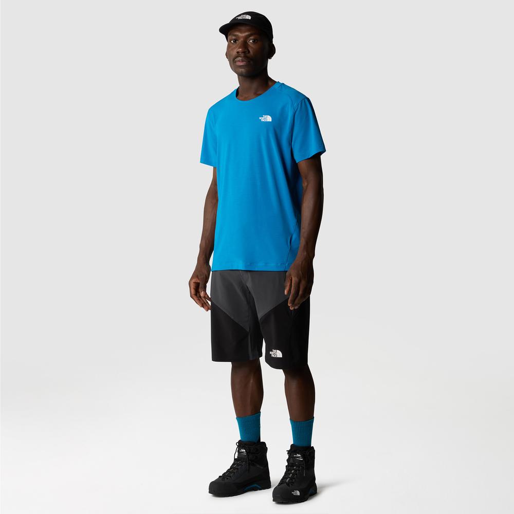 Tričko The North Face Lightning Alpine 0A87H7RI31 - modré