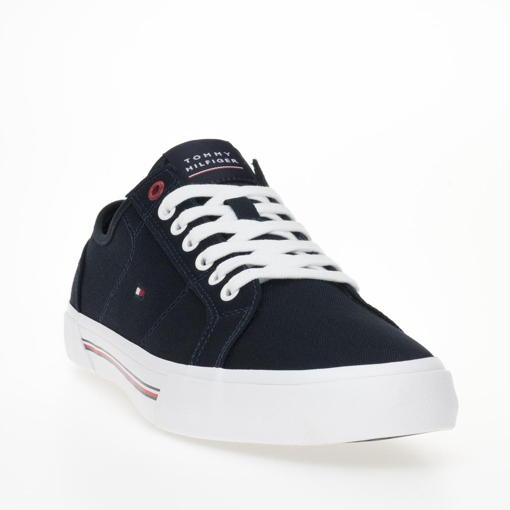 Boty Tommy Hilfiger Core Corporate Vulc Canvas FM0FM04560-DW5 - tmavě modrě