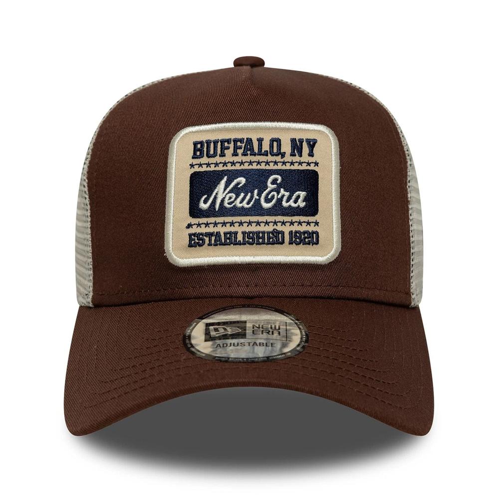Čepice pánské New Era Patch 9FORTY A-Frame Trucker 60771802 - hnědé